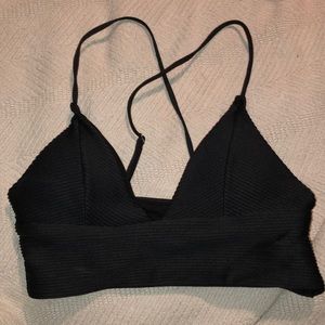H & M black bikini top